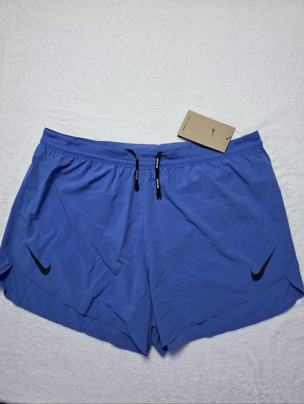 Nike AeroSwift Men's Dri-FIT ADV 4" Brief-Lined Running Shorts Comet Blue/Black